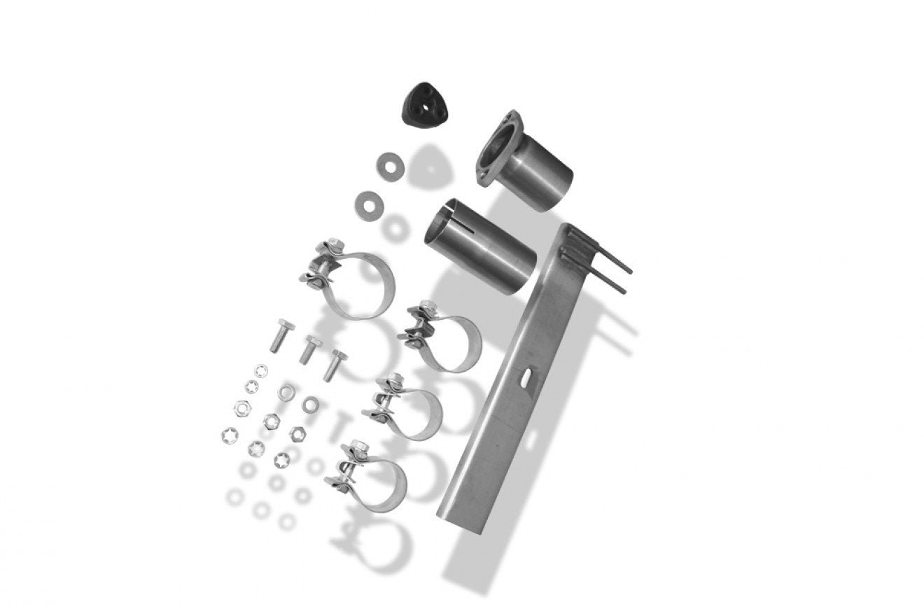 Fox Duplex Auspuff Sportauspuff Endschalldämpfer für BMW E39 520-528 2x76 Typ 13
