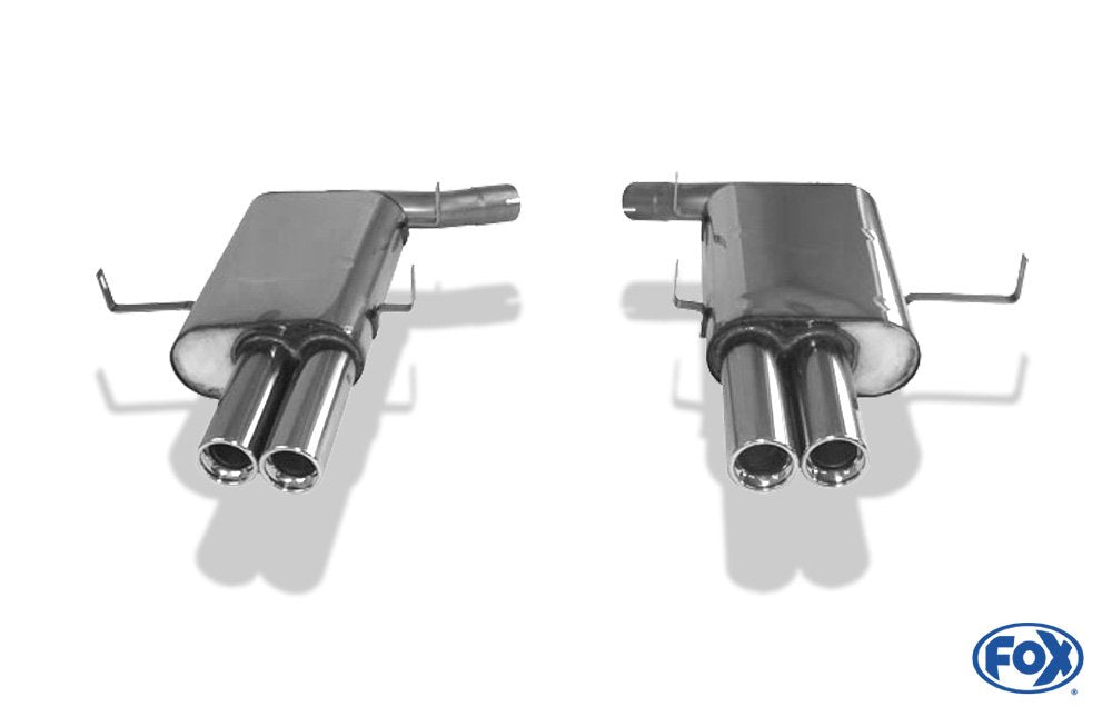 Fox Duplex Auspuff Sportauspuff Endschalldämpfer für BMW E39 5.0l M5 2x80 Typ 13