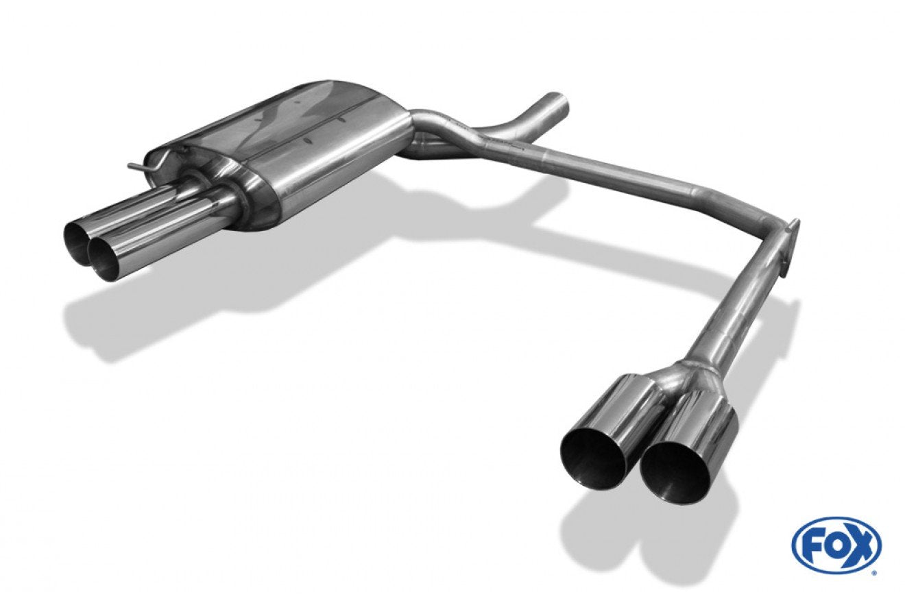 Fox Duplex Auspuff Sportauspuff Endschalldämpfer für BMW E60 520i/ 525i/ 530i