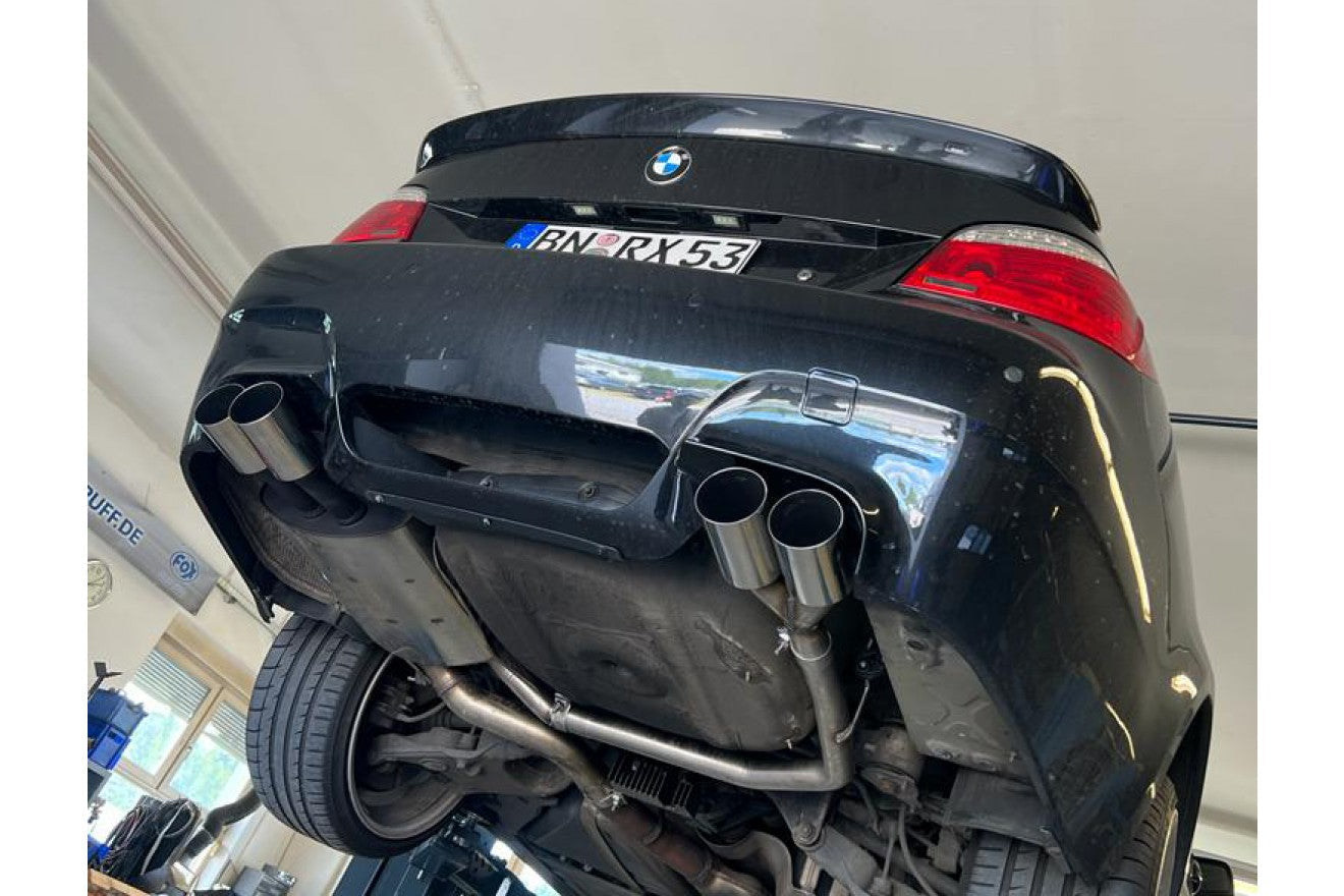 Fox Duplex Auspuff Sportauspuff Endschalldämpfer für BMW E60/61 520i 523i