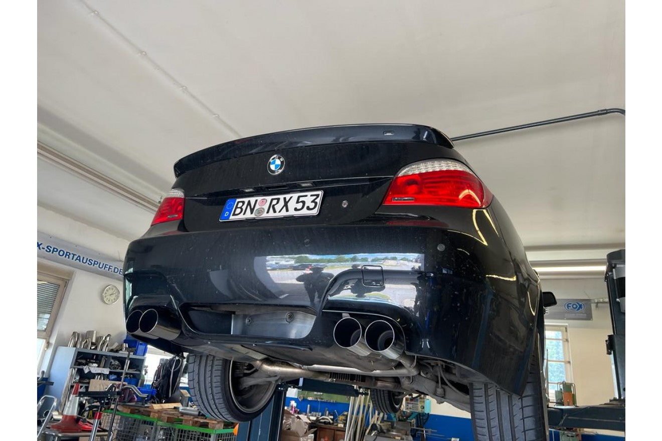 Fox Duplex Auspuff Sportauspuff Endschalldämpfer für BMW E60/61 520i 523i