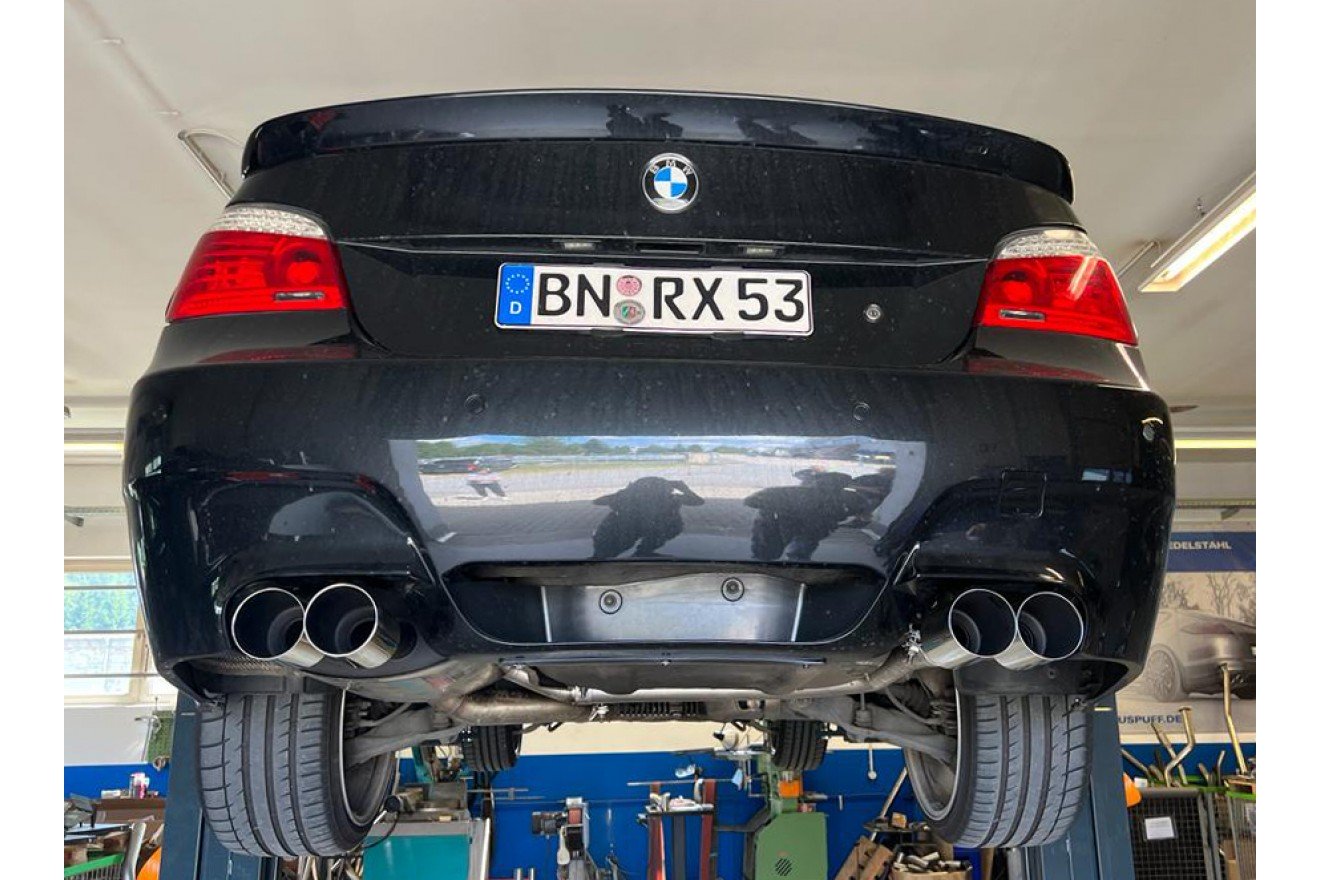 Fox Duplex Auspuff Sportauspuff Endschalldämpfer für BMW E60/61 520i 523i