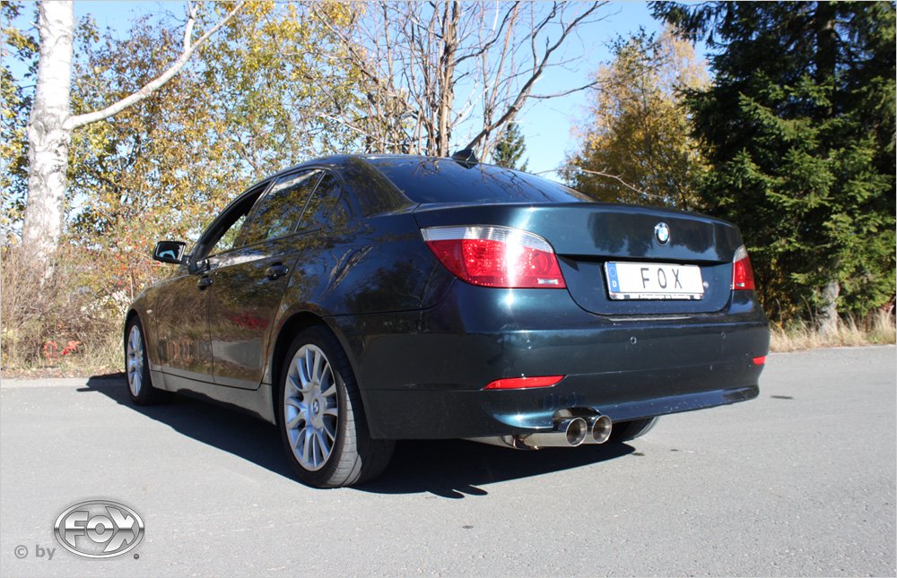 Fox Auspuff Sportauspuff Sportendschalldämpfer für BMW E60/E61 545i 4.4l 245kW