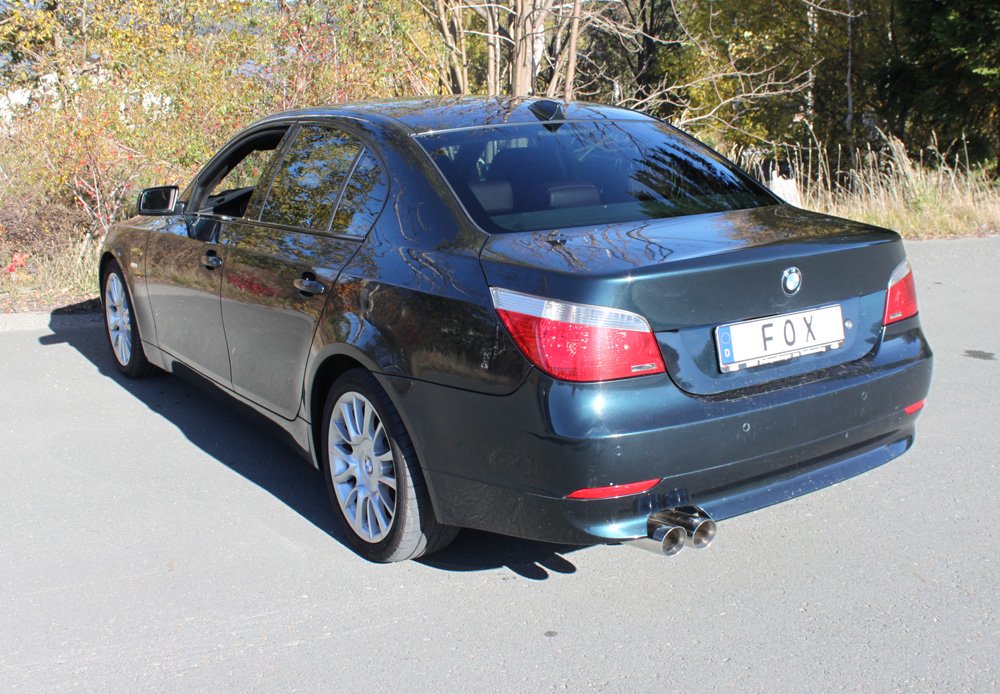 Fox Auspuff Sportauspuff Sportendschalldämpfer für BMW E60/E61 545i 4.4l 245kW
