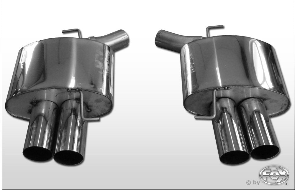 Fox Auspuff Sportauspuff Duplex Sportendschalldämpfer für BMW F10 535d 3.0l D