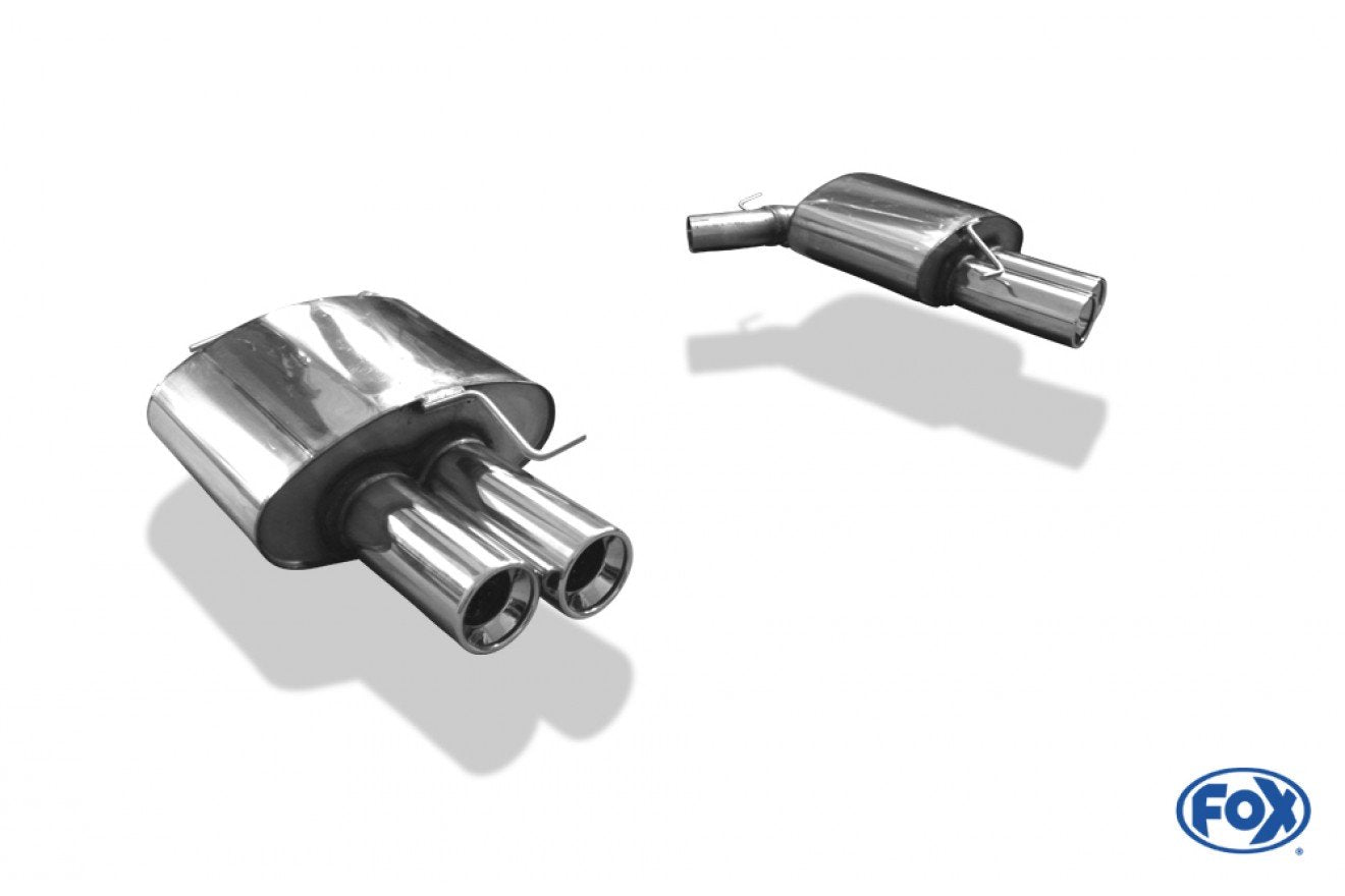 Fox Duplex Auspuff Sportauspuff Endschalldämpfer für BMW F10 535d 3.0l D