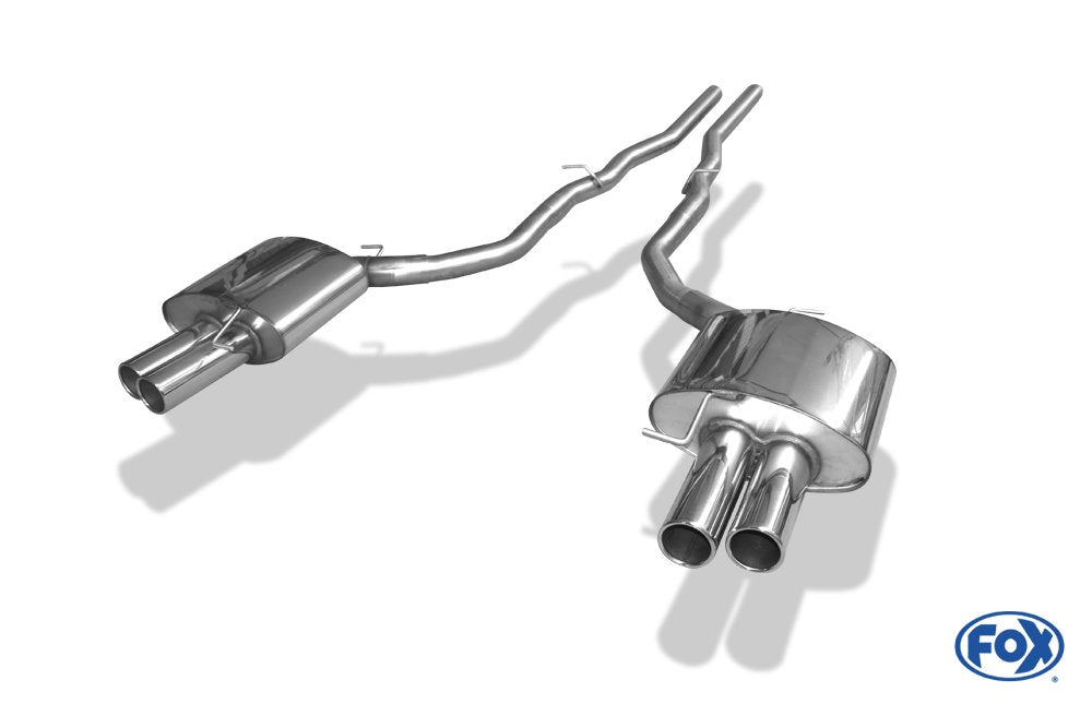 Fox Auspuff Sportauspuff Duplex Sportendschalldämpfer für BMW F10/F11 525d 3.0 D
