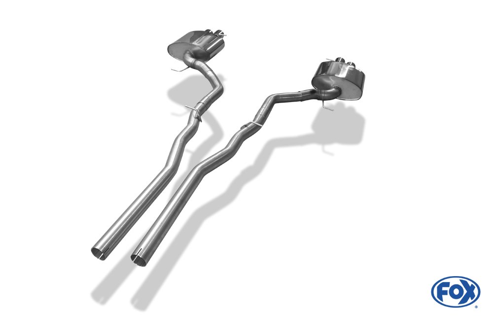 Fox Auspuff Sportauspuff Duplex Sportendschalldämpfer für BMW F10/F11 525d 3.0 D