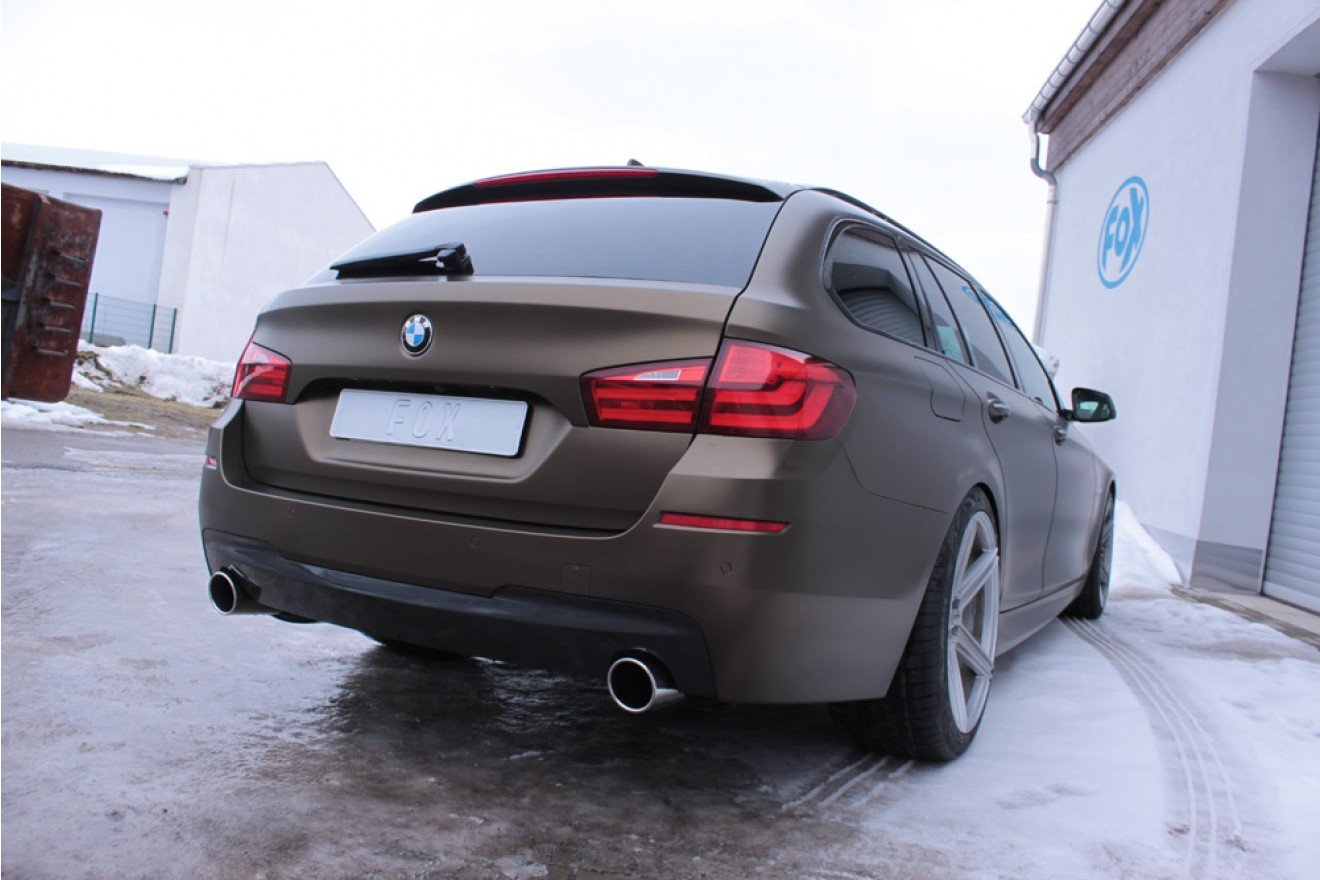 Fox Duplex Auspuff Sportauspuff Endschalldämpfer für BMW F11 535d 3.0l D