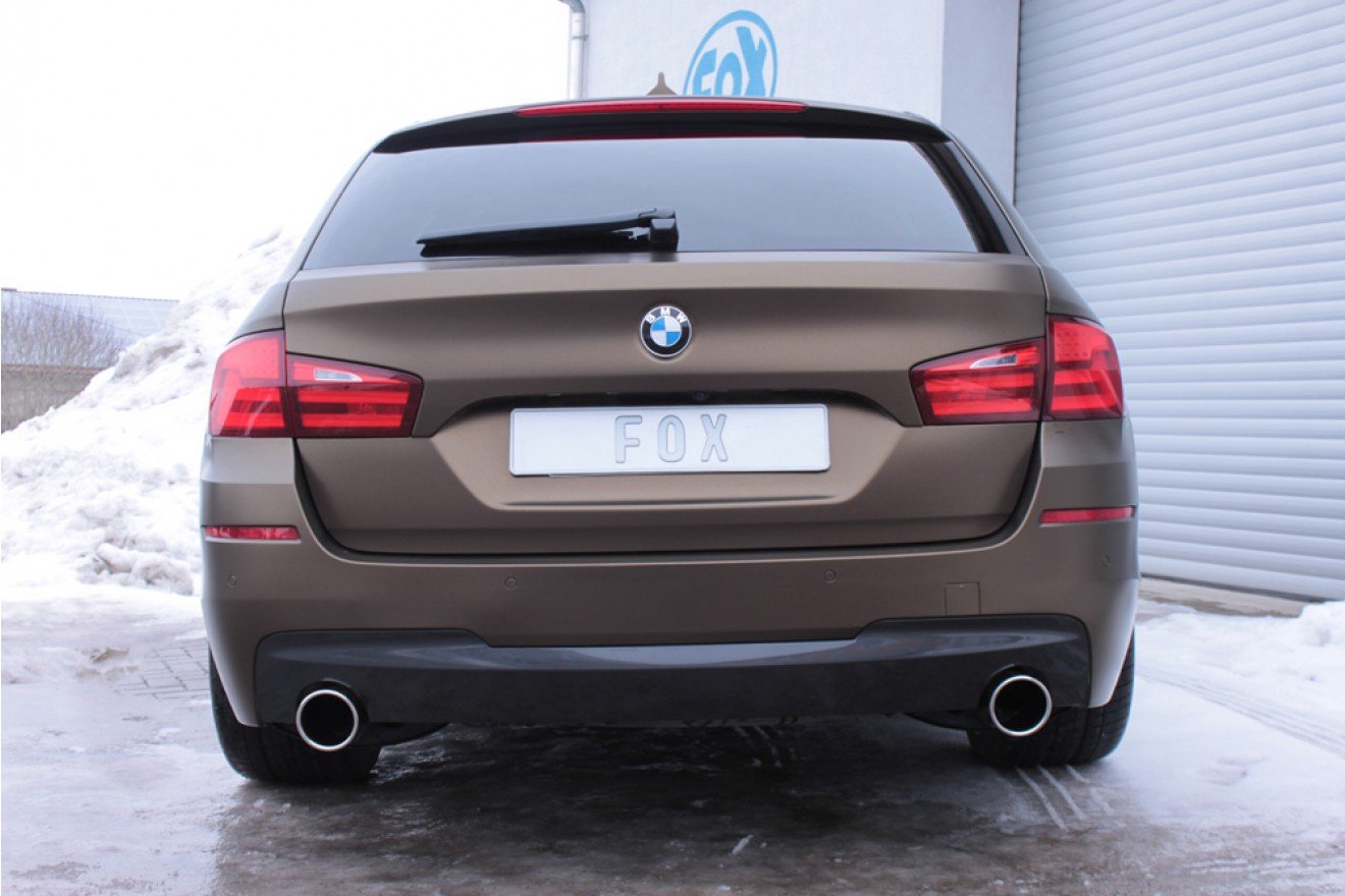 Fox Duplex Auspuff Sportauspuff Endschalldämpfer für BMW F11 535d 3.0l D