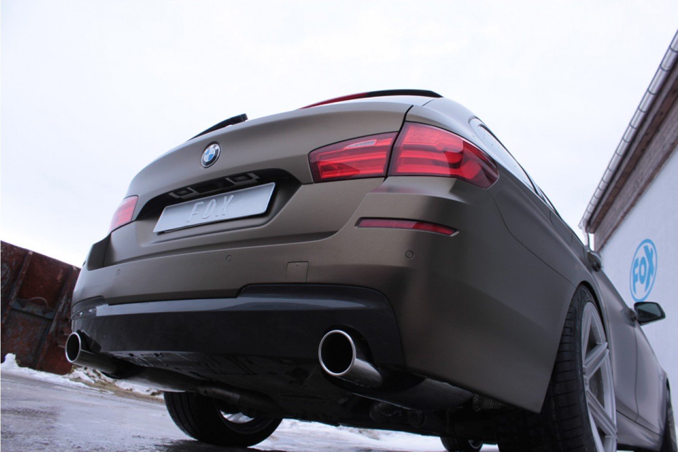 Fox Duplex Auspuff Sportauspuff Endschalldämpfer für BMW F11 535d 3.0l D