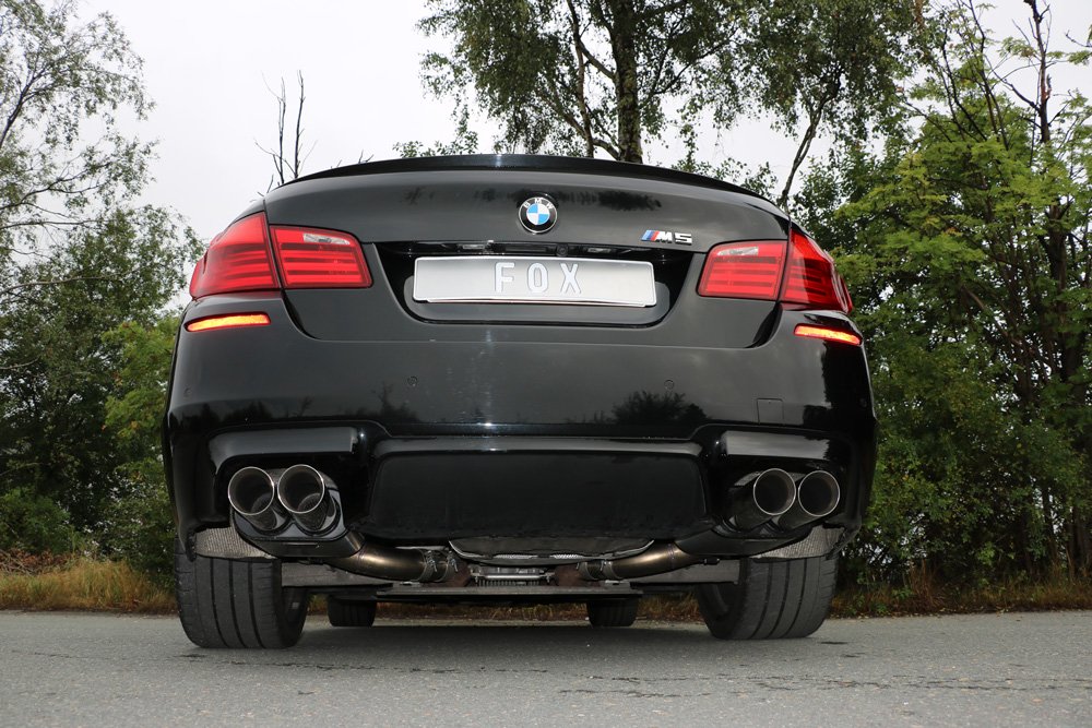 Fox Auspuff Sportauspuff Duplex Sportendschalldämpfer für BMW F10 M5 4.4l 412kW