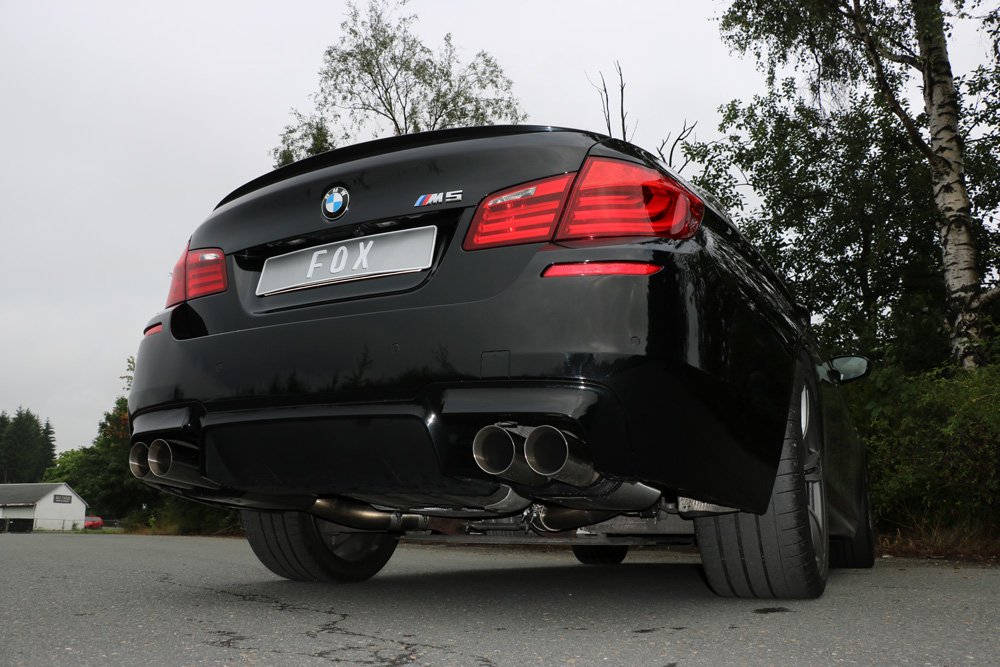 Fox Auspuff Sportauspuff Duplex Sportendschalldämpfer für BMW F10 M5 4.4l 412kW