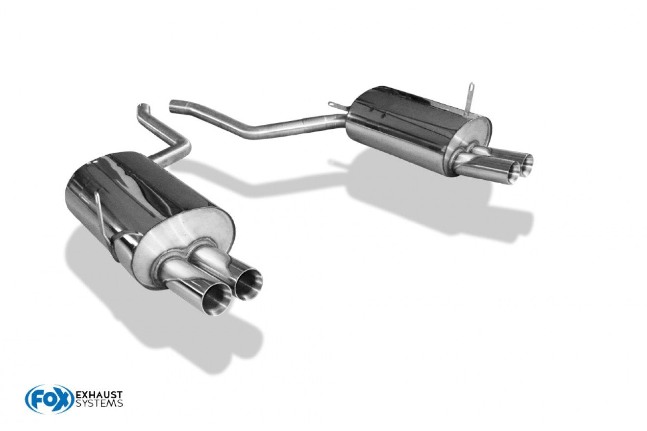 Fox Duplex Auspuff Sportauspuff Endschalldämpfer für BMW E38 730i 735i 740i