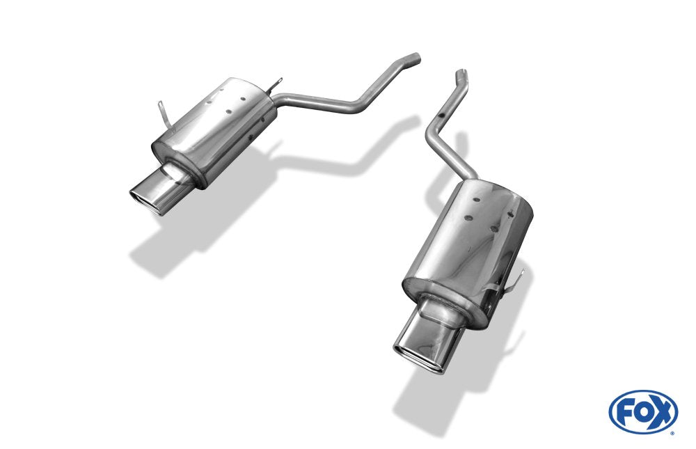 Fox Duplex Auspuff Sportauspuff Endschalldämpfer für BMW E38 730i/ 735i/ 740i