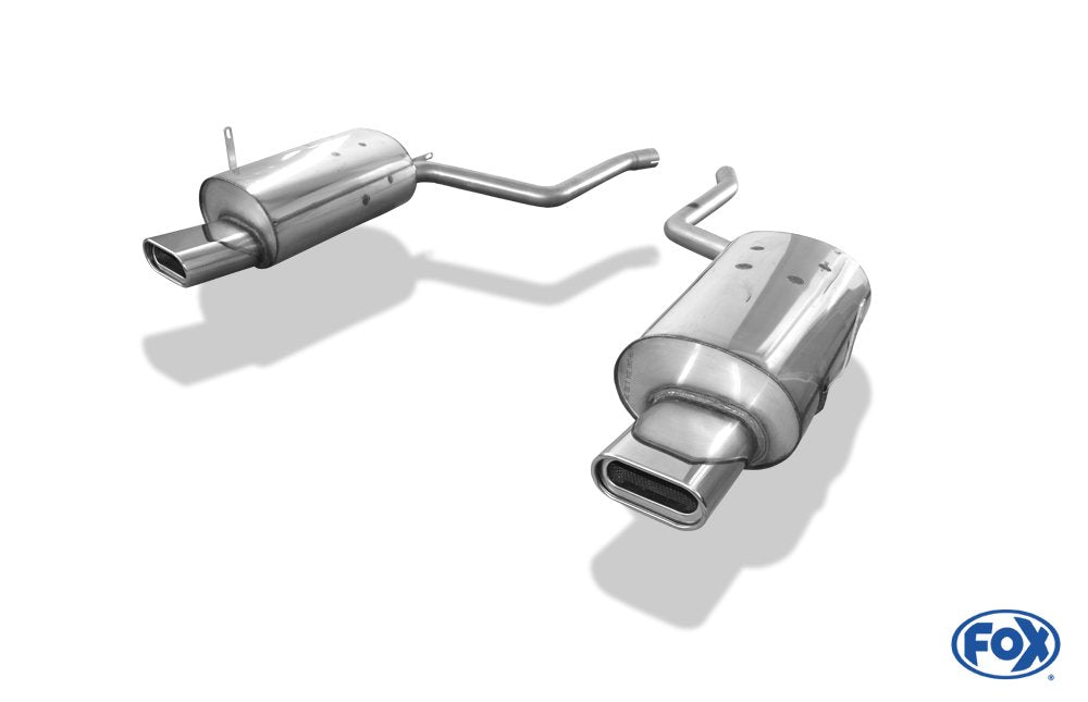 Fox Duplex Auspuff Sportauspuff Endschalldämpfer für BMW E38 730i/ 735i/ 740i