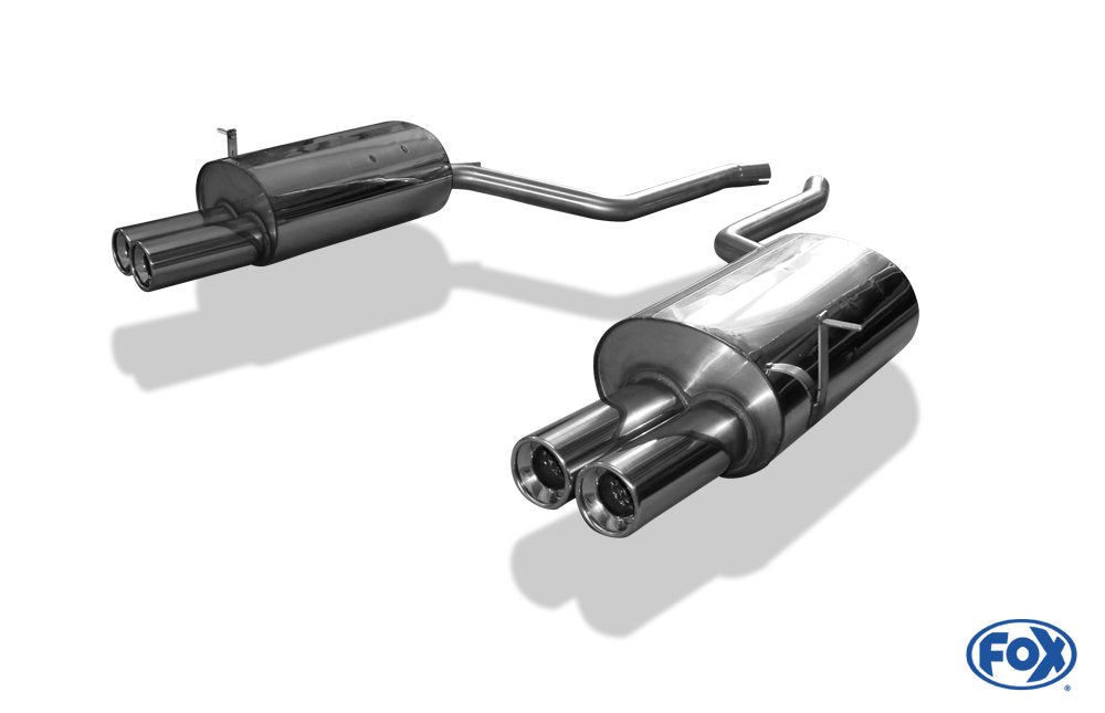 Fox Duplex Auspuff Sportauspuff Endschalldämpfer für BMW E38 730i/735i/ 740i 3,0