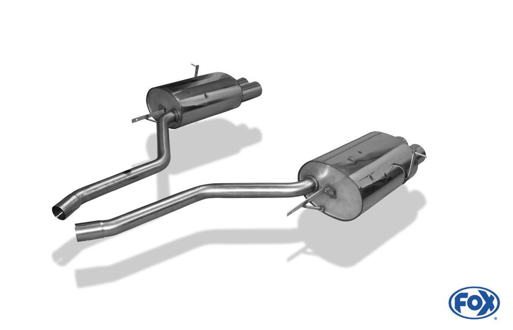 Fox Duplex Auspuff Sportauspuff Endschalldämpfer für BMW E38 730i/735i/ 740i 3,0