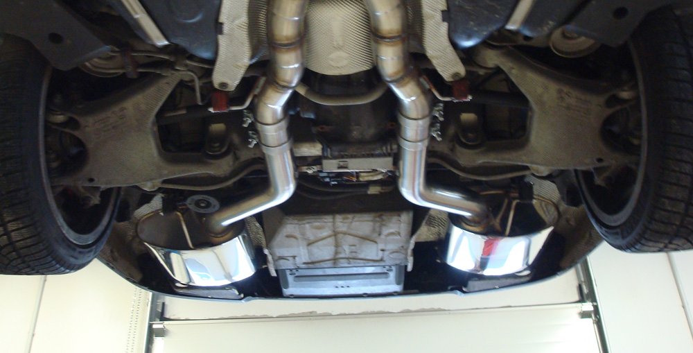 Fox Duplex Auspuff Sportauspuff Sportendschalldämpfer für BMW F01 760i 6.0 400kW