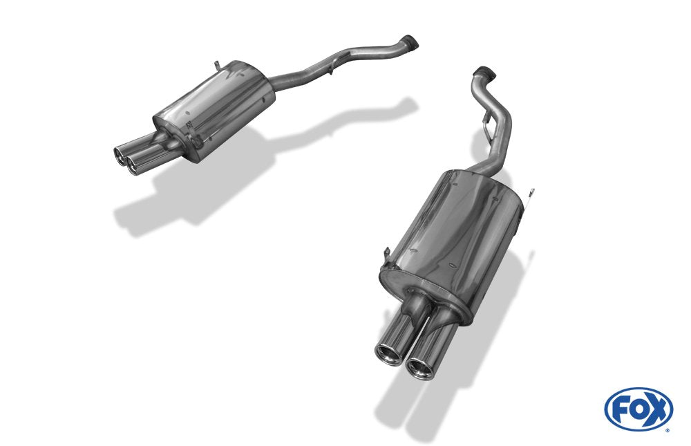 Fox Duplex Auspuff Sportauspuff Sportendschalldämpfer für BMW Z3 M 3.2l 2x76