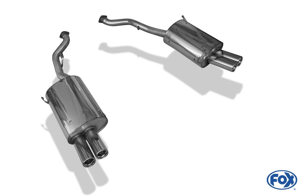 Fox Duplex Auspuff Sportauspuff Sportendschalldämpfer für BMW Z3 M 3.2l 2x76