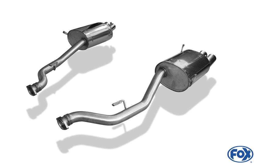 Fox Duplex Auspuff Sportauspuff Sportendschalldämpfer für BMW Z3 M 3.2l 2x76
