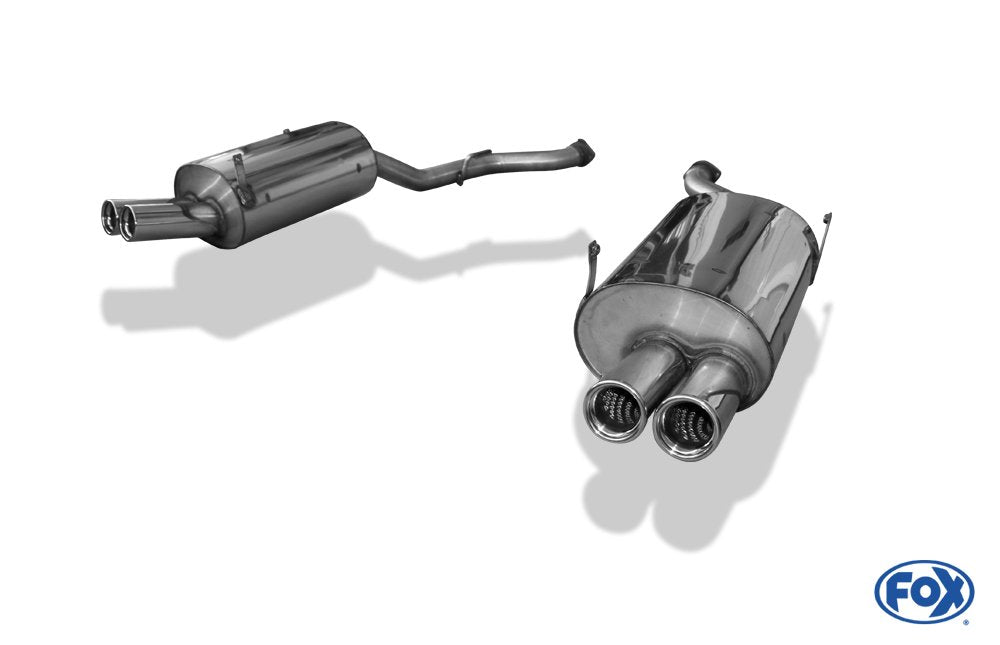 Fox Duplex Auspuff Sportauspuff Sportendschalldämpfer für BMW Z3 M 3.2l 2x76