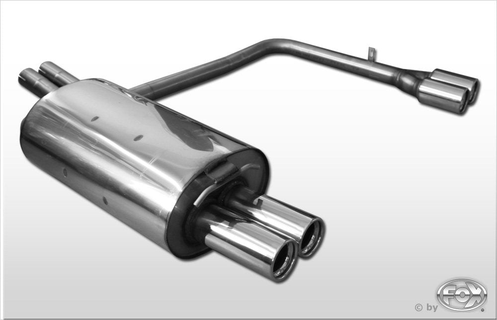 Fox Duplex Auspuff Sportauspuff Endschalldämpfer für BMW X3 2,5l 141kW 3,0l
