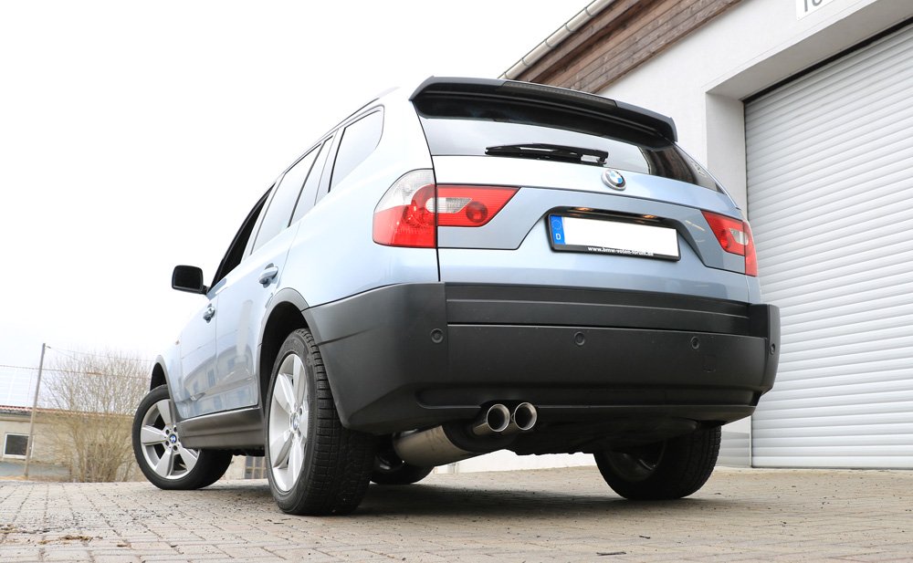 Fox Auspuff Sportauspuff Sportendschalldämpfer für BMW X3 X53 2.0l D