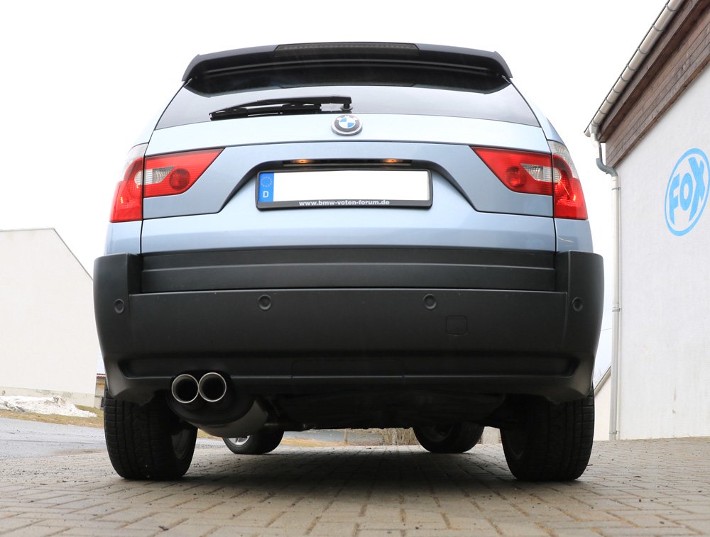 Fox Auspuff Sportauspuff Sportendschalldämpfer für BMW X3 X53 2.0l D
