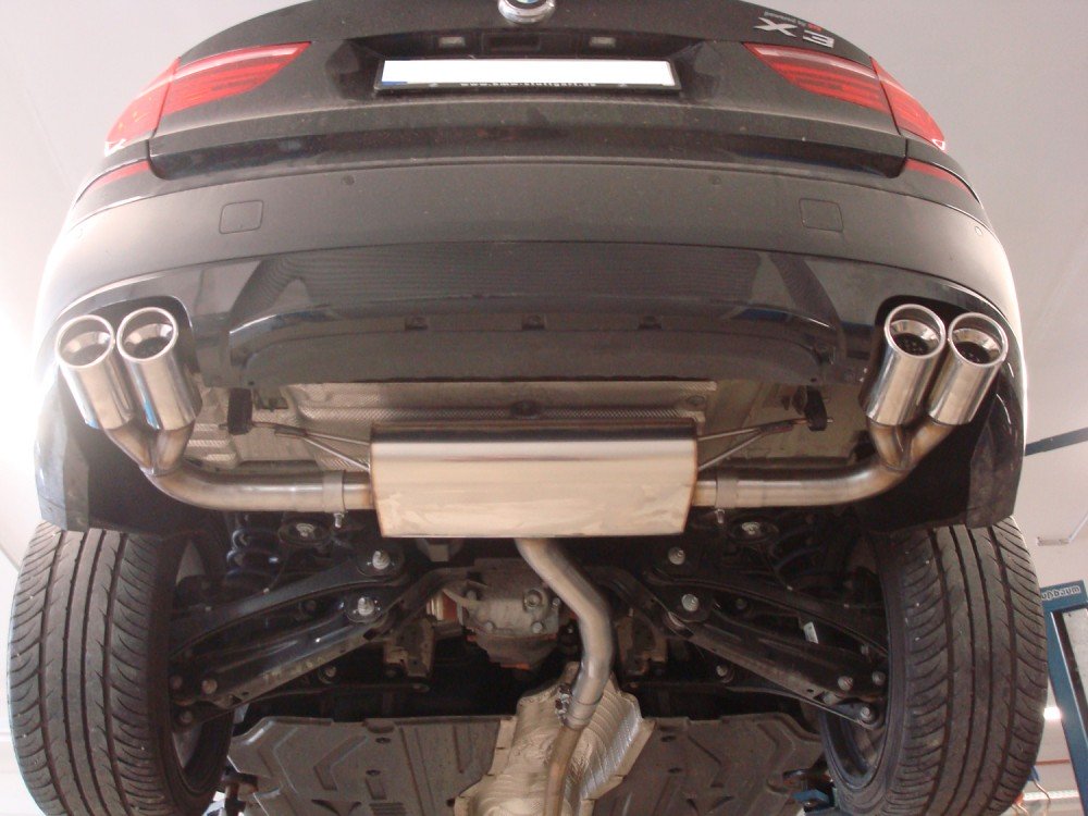 Fox Duplex Auspuff Sportauspuff Endschalldämpfer für BMW X3 F25 2.0l D 135kW 3.0