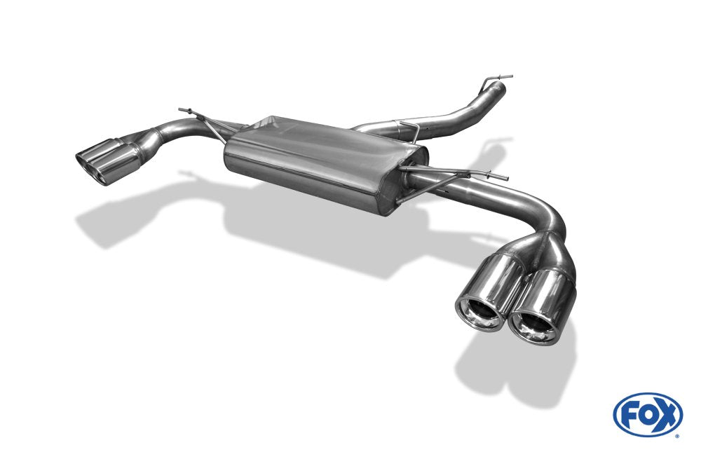Fox Duplex Auspuff Sportauspuff Endschalldämpfer für BMW X3 F25 2.0l D 135kW 3.0