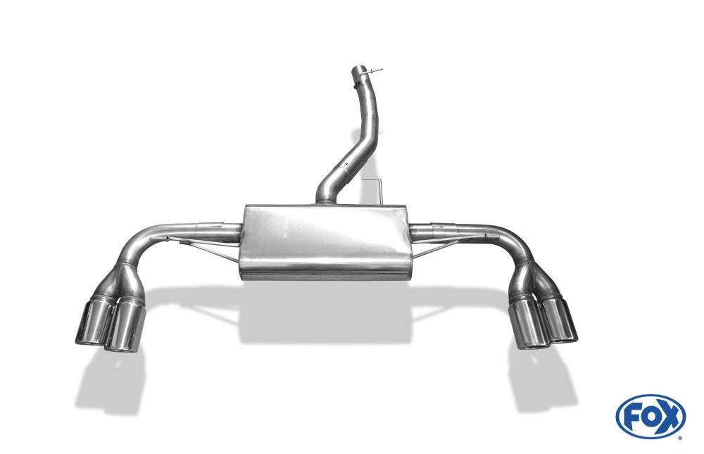 Fox Duplex Auspuff Sportauspuff Endschalldämpfer für BMW X3 F25 2.0l D 135kW 3.0