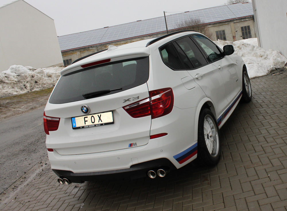 Fox Duplex Auspuff Sportauspuff Endschalldämpfer für BMW X3 - F25 3.0l 190/225kW