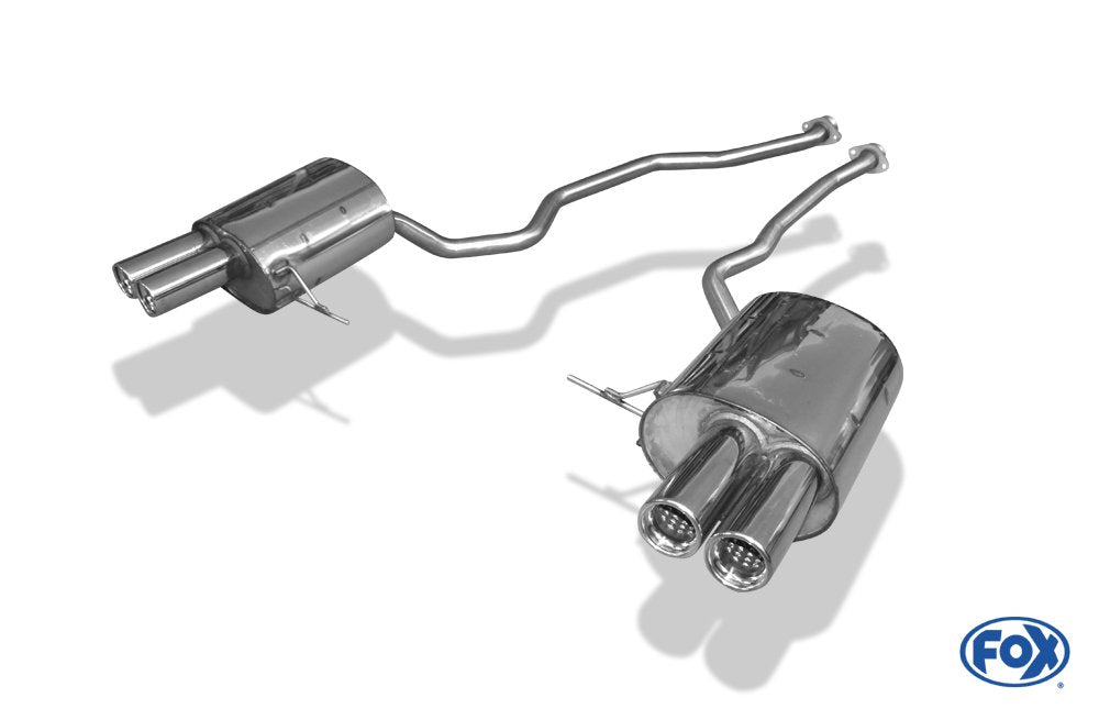 Fox Duplex Auspuff Sportauspuff Sportendschalldämpfer für BMW X5 2x76 Typ 13