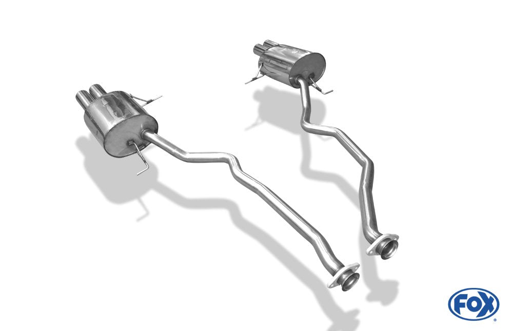 Fox Duplex Auspuff Sportauspuff Sportendschalldämpfer für BMW X5 2x76 Typ 13