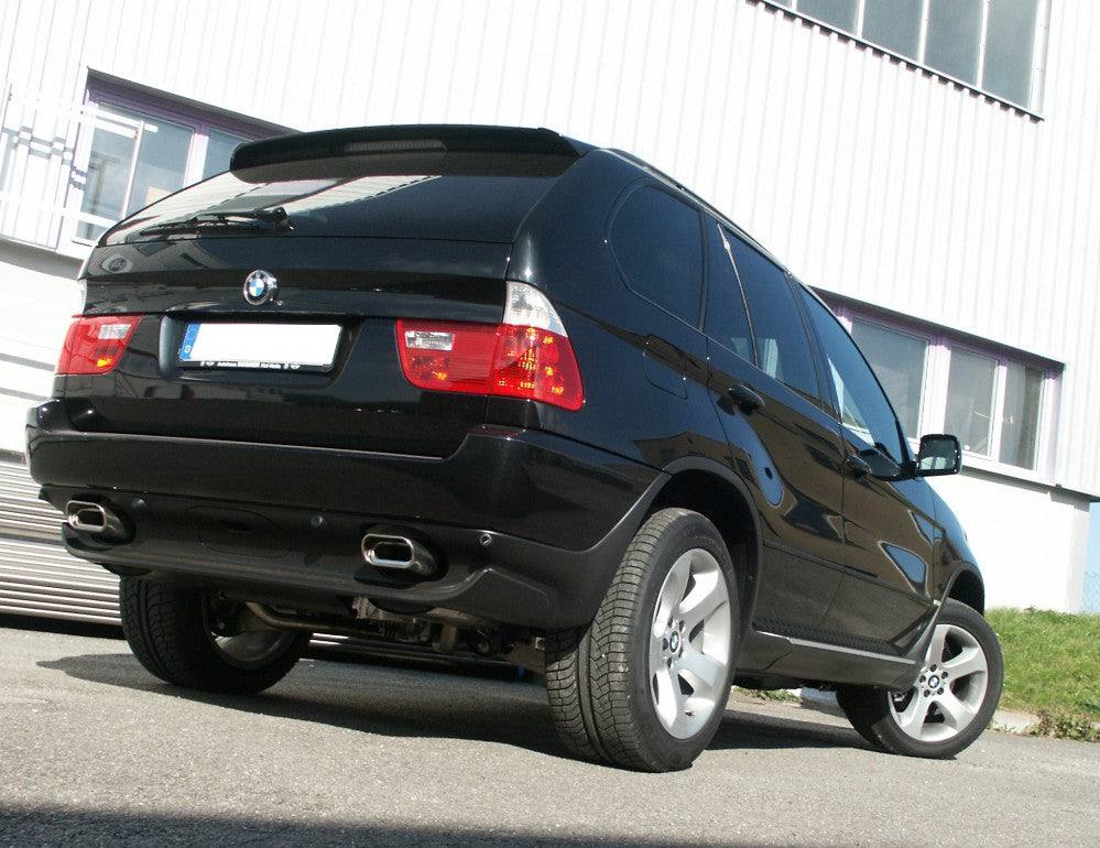 Fox Duplex Auspuff Sportauspuff für BMW X5 E53 3.0l 4.4l 3.0l D 160x80 Typ 53