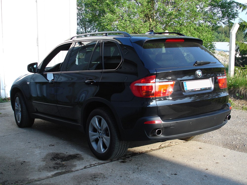 Fox Duplex Auspuff Sportauspuff Endschalldämpfer für BMW X5 - E70 3,0l D
