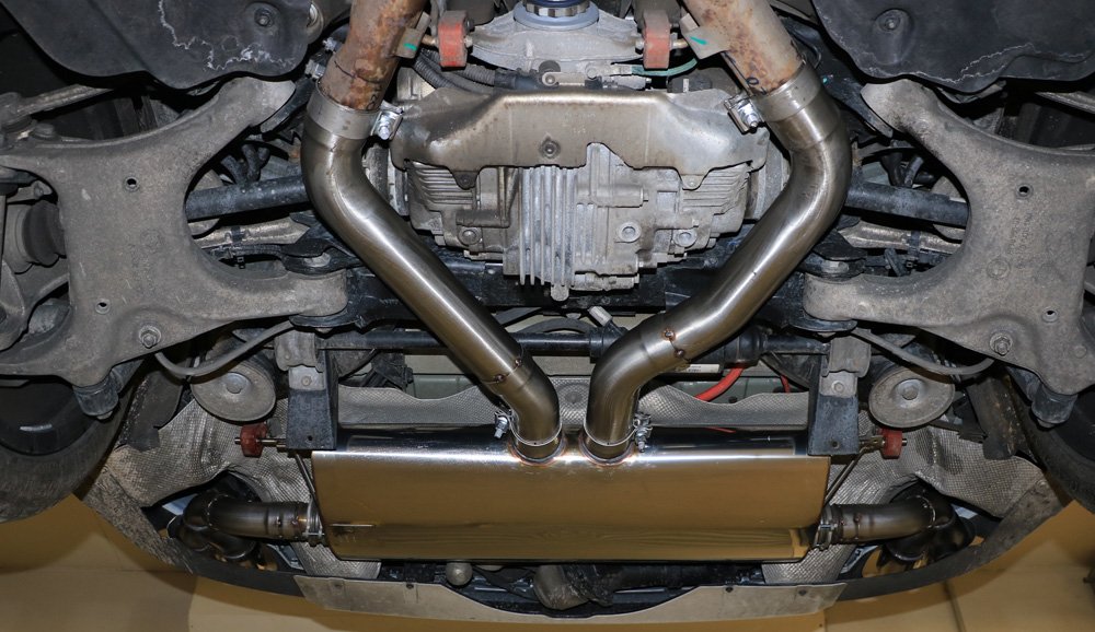 Fox Duplex Auspuff Sportauspuff Sportendschalldämpfer für BMW X5 F15 4.4l 330kW