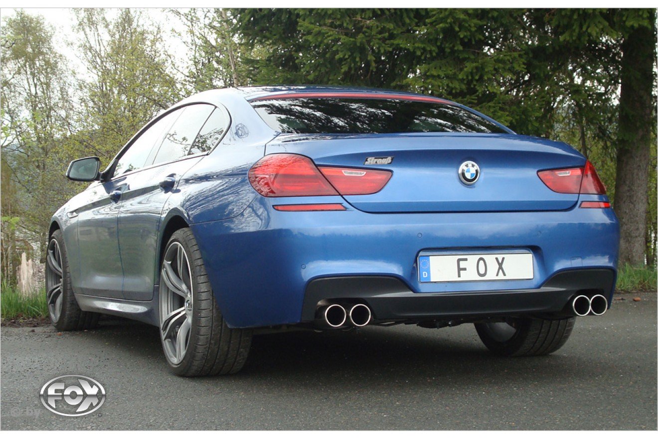 Fox Duplex Auspuff Sportauspuff Endschalldämpfer für BMW F12/F13/F06 640i MPaket