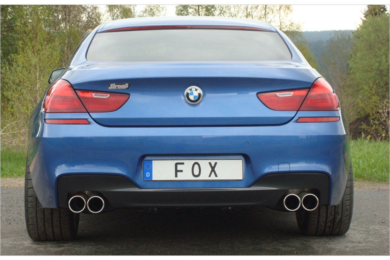 Fox Duplex Auspuff Sportauspuff Endschalldämpfer für BMW F12/F13/F06 640i MPaket