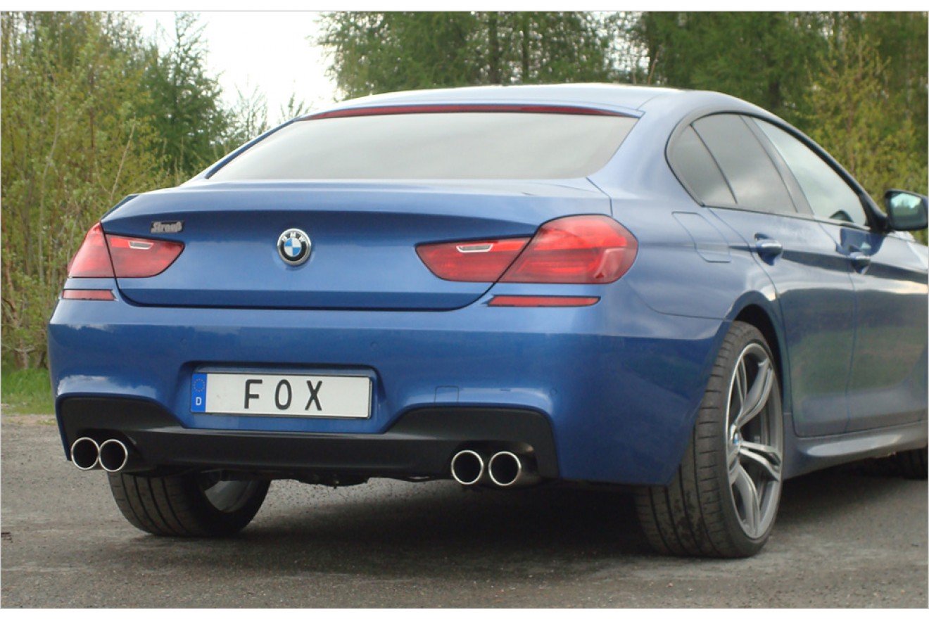Fox Duplex Auspuff Sportauspuff Endschalldämpfer für BMW F12/F13/F06 640i MPaket
