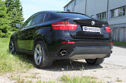 Fox Duplex Auspuff Sportauspuff Sportendschalldämpfer für BMW X6 3.0l D 173kW