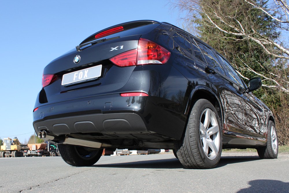 Fox Auspuff Sportauspuff Endschalldämpfer für BMW X1 - E84 2.0l 180kW