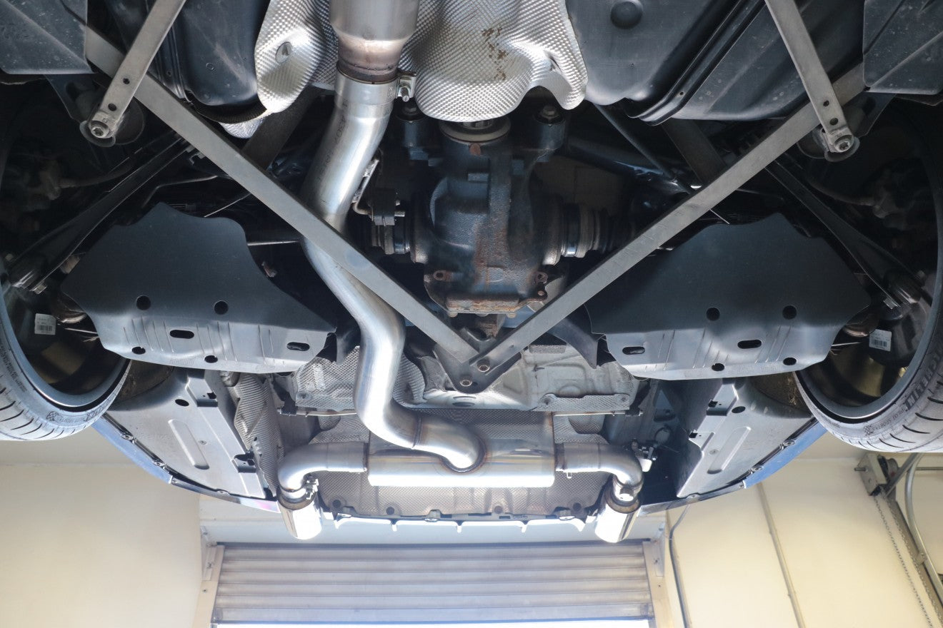 Fox Duplex Auspuff Sportauspuff Endschalldämpfer für BMW F36 440i xDrive 3.0l