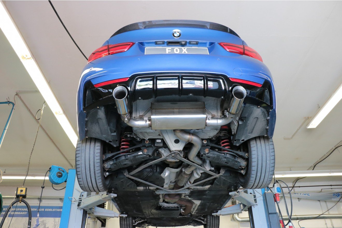 Fox Duplex Auspuff Sportauspuff Endschalldämpfer für BMW F36 440i xDrive 3.0l