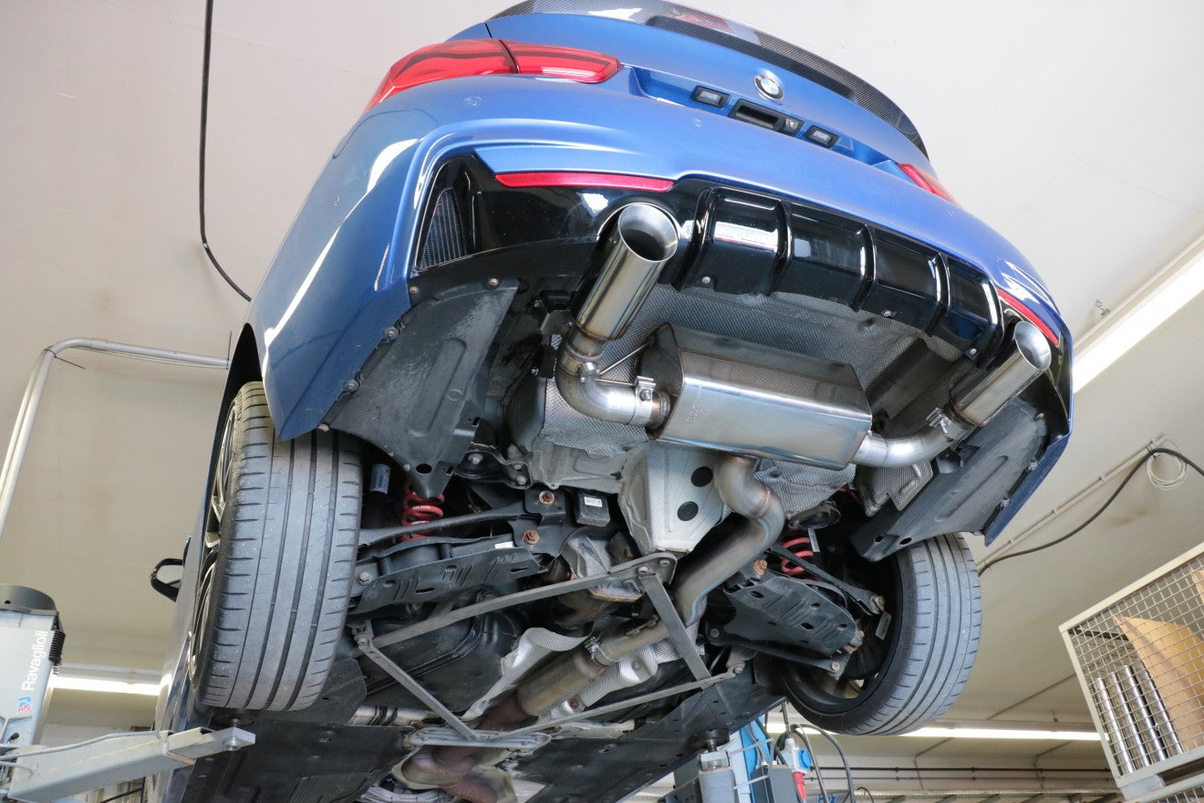 Fox Duplex Auspuff Sportauspuff Endschalldämpfer für BMW F36 440i xDrive 3.0l