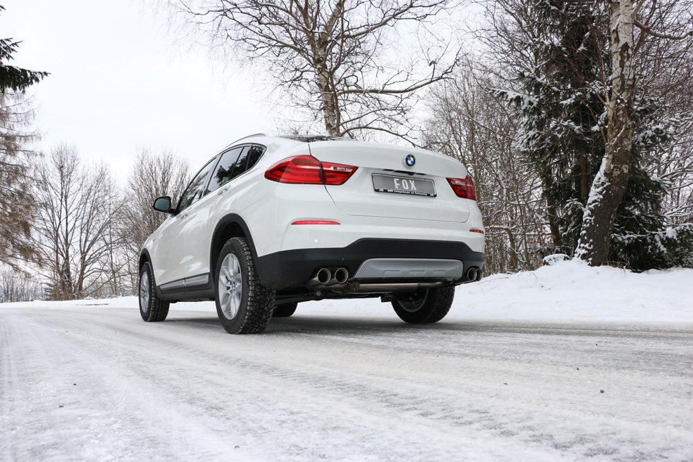Fox Duplex Auspuff Sportauspuff Sportendschalldämpfer für BMW X4 F26 M-Paket
