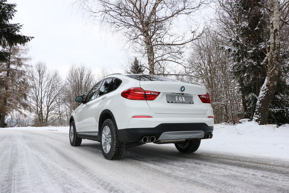 Fox Duplex Auspuff Sportauspuff Sportendschalldämpfer für BMW X4 F26 M-Paket