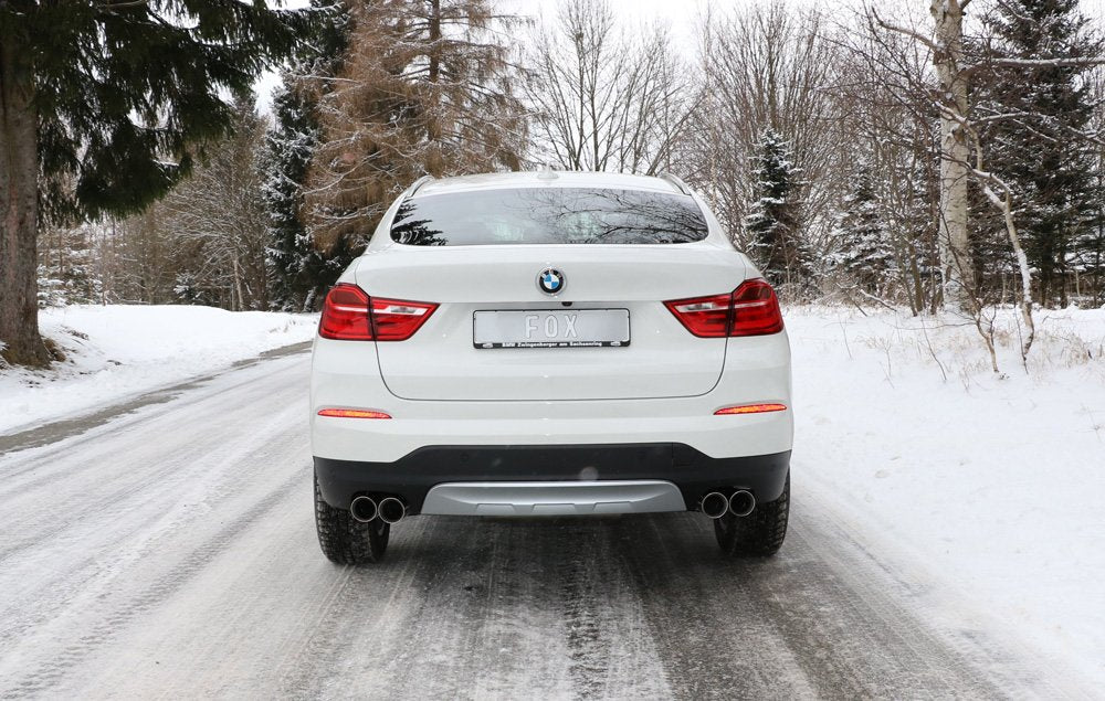 Fox Duplex Auspuff Sportauspuff Sportendschalldämpfer für BMW X4 F26 M-Paket